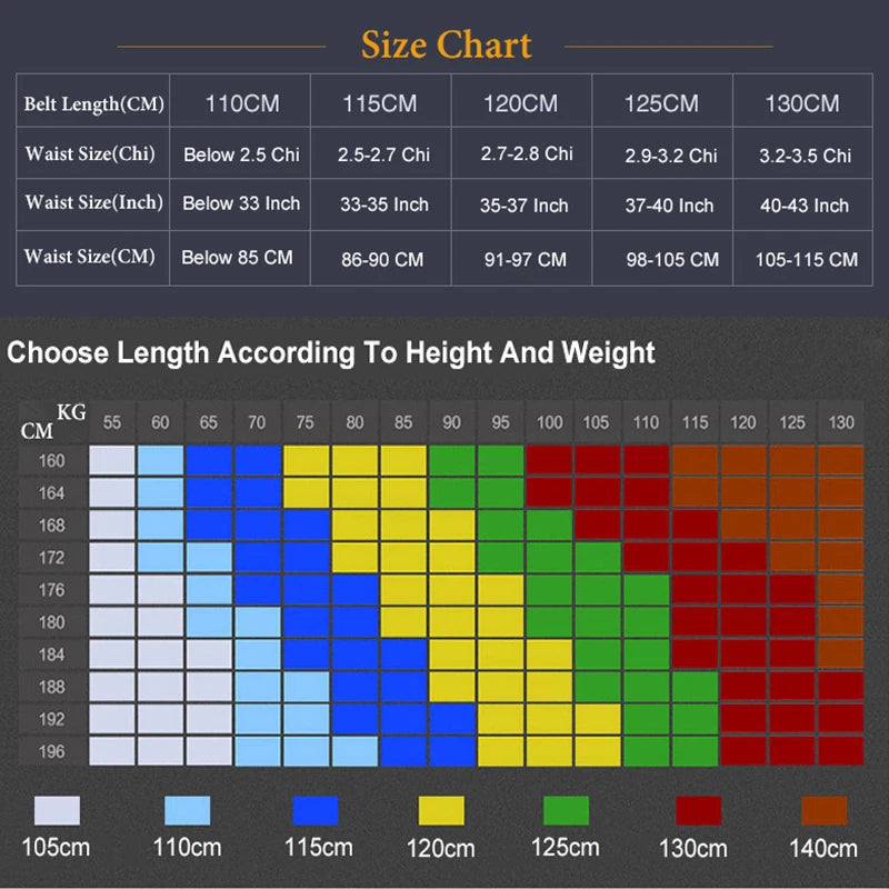 Plus Size Genuine Leather Men's Belt