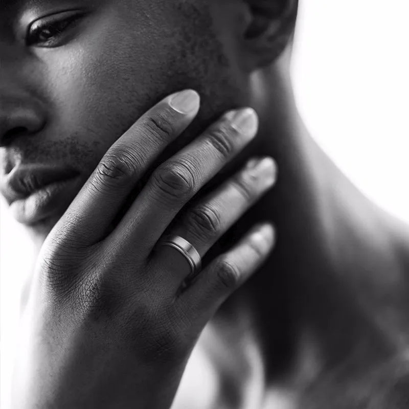 Vnox Spinner Ring for Men