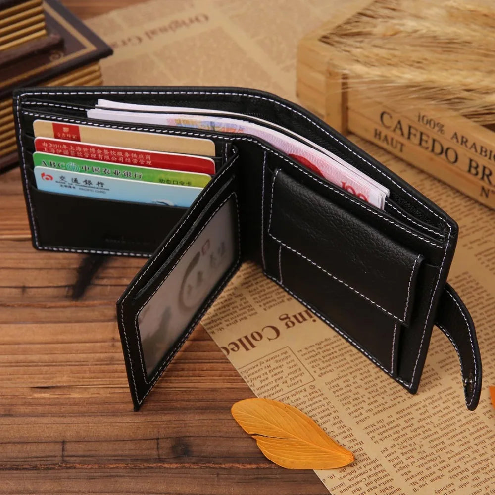 JINBAOLAI Cow Leather Men's Wallet