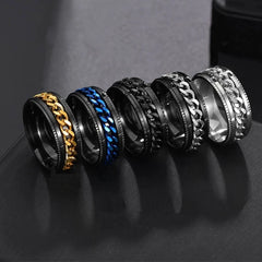 Cool Black Spinner Chain Ring