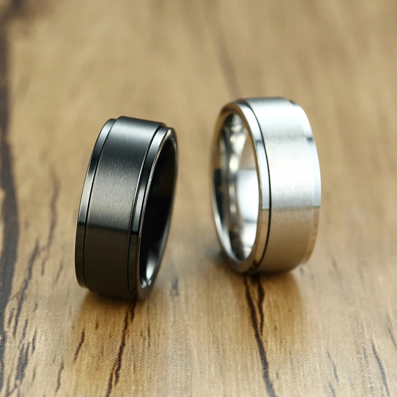 Vnox Spinner Ring for Men
