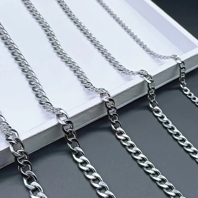 Stainless Steel Cuban Chain Necklace