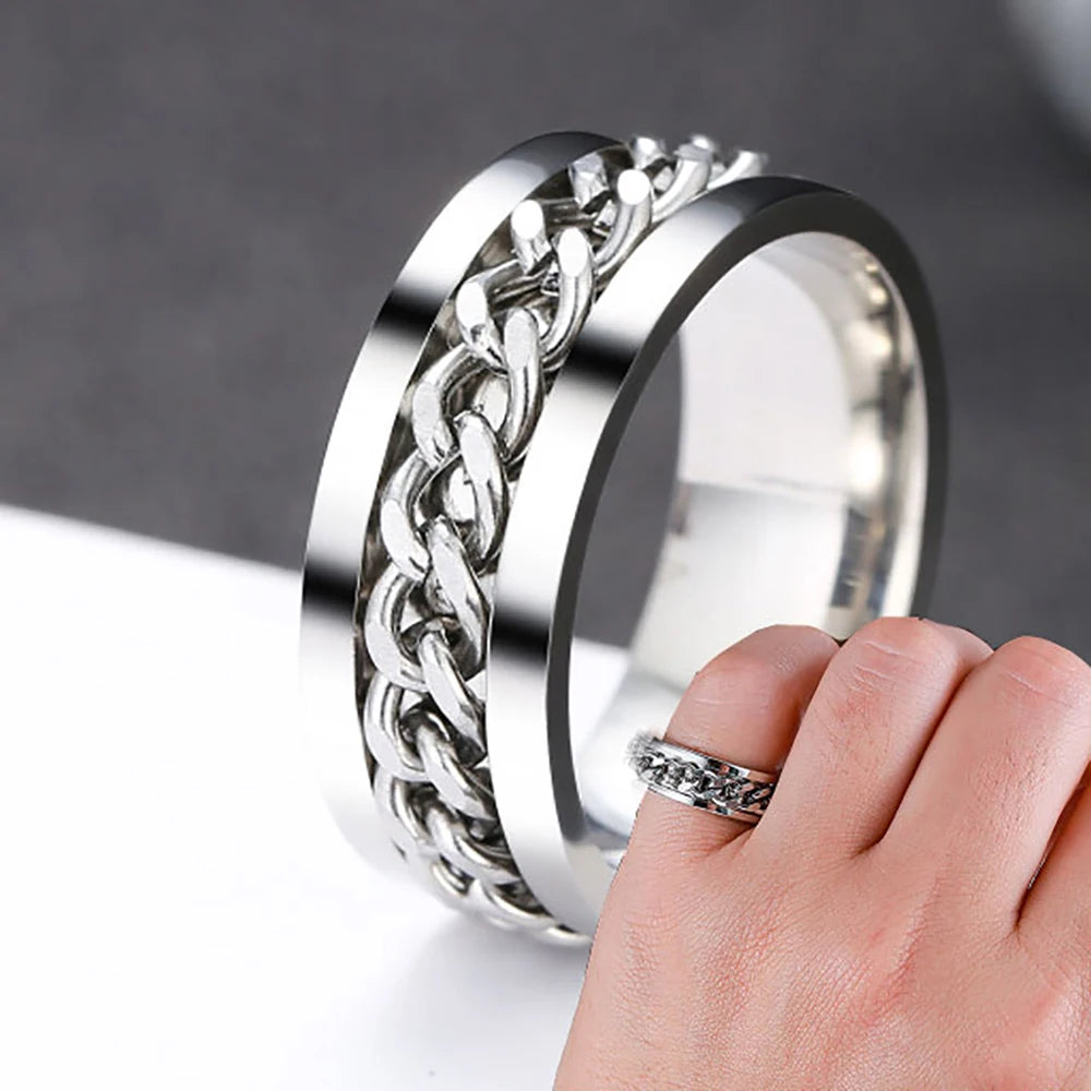Cool Black Spinner Chain Ring