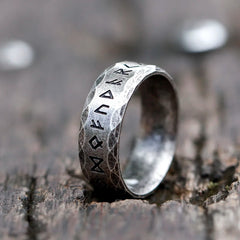 Odin Viking Rune Stainless Steel Ring
