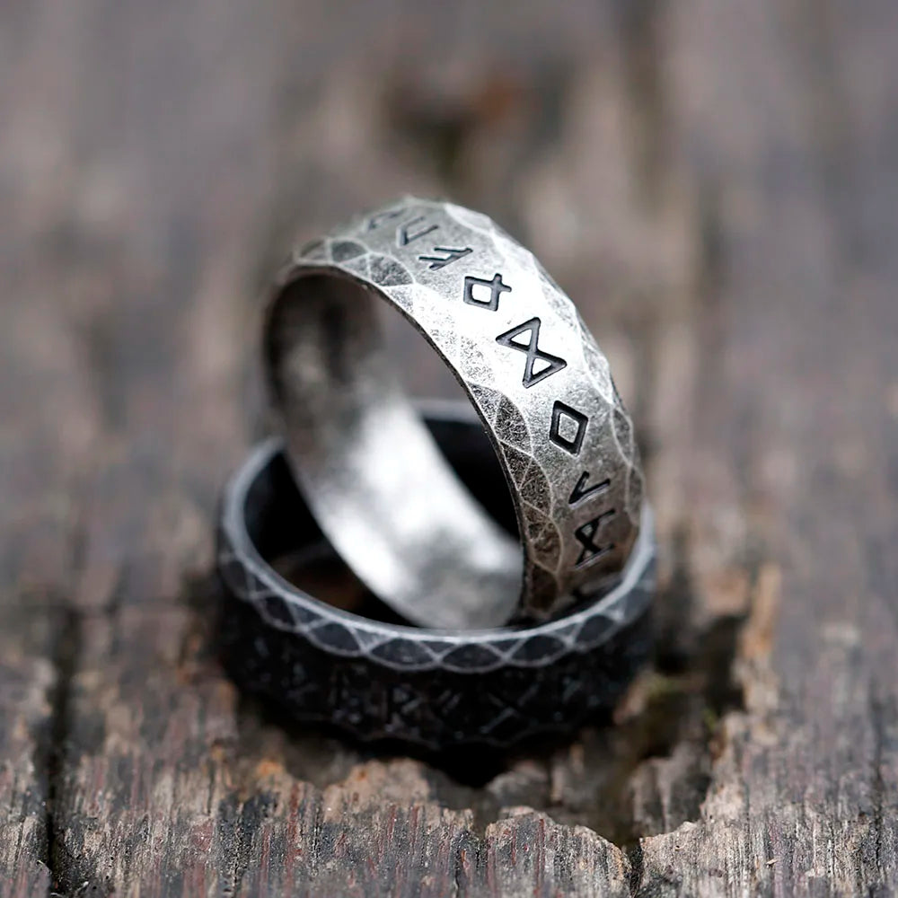 Odin Viking Rune Stainless Steel Ring