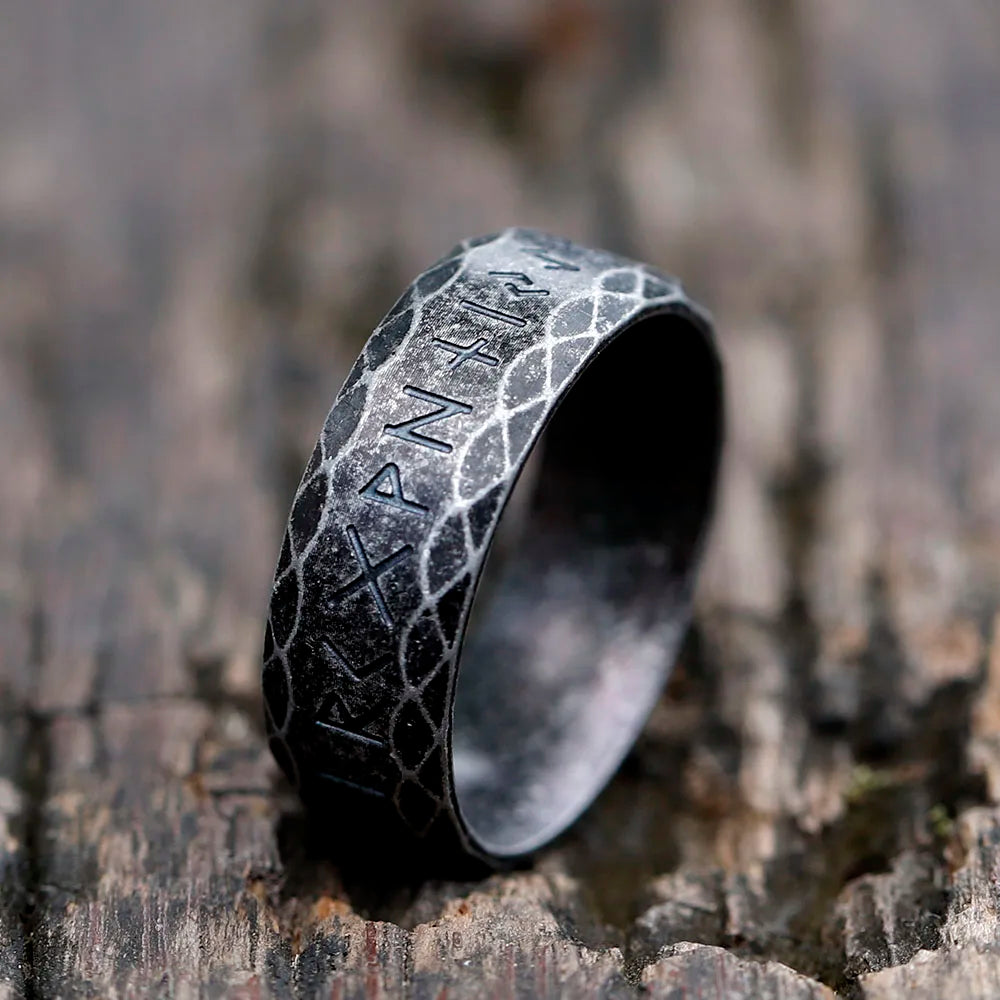 Odin Viking Rune Stainless Steel Ring