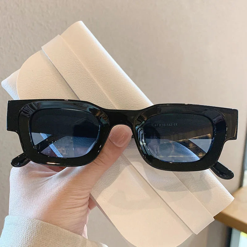Fashion Retro Punk Rectangle Sunglasses