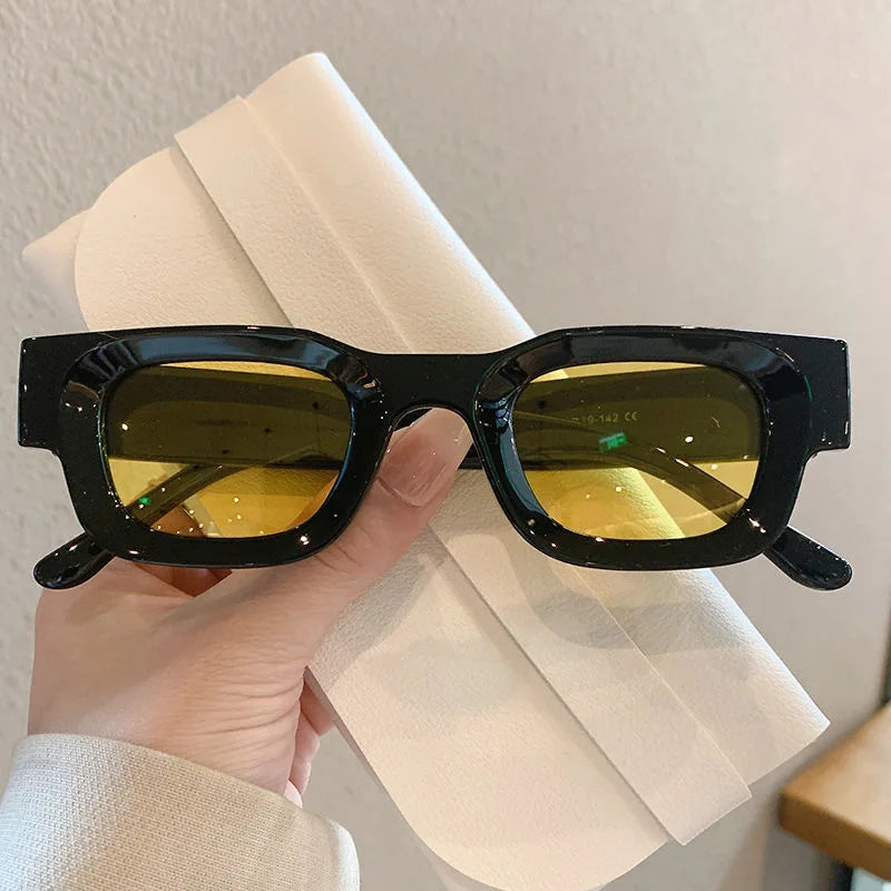 Fashion Retro Punk Rectangle Sunglasses